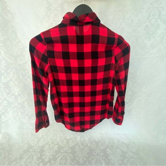 Girls Flannel, Buffalo Check, Justice, SZ (10) - Picture 3 of 6